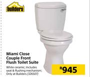 Builders Miami Close Couple Front Flush Toilet Suite