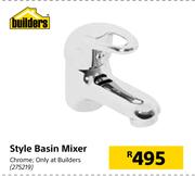 Builders Style Basin Mixer Chrome