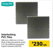 Multi Flor Interlocking PVC Tiles-500mm x 500mm Per Pack