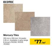 Ecotec Mercury Tiles-350mm x 350mm Per Sqm