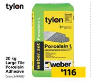 Tylon 20Kg Large Tile Porcelain Adhesive (Grey)