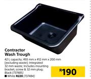 Contractor Wash Trough (Black)