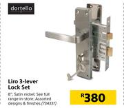 Dortello Liro 3 Lever Lock Set
