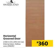 Swartland Horizontal Grooved Door-2032m (h) x 813mm (w)