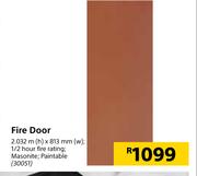 Fire Door-2032m (h) x 813mm (w)