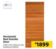 Lotus Horizontal Red Grandis Door-2032m (h) x 813mm (w)