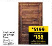 Horizontal Pine Pivot Door-2.1m x 1.2m