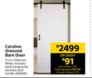 Caroline Grooved Barn Door-2.1m x 920mm
