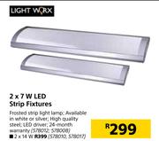 Lightworx 2 x 7W LED Strip Fixtures