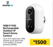 Securityvue 1080P FHD Rechargeable Outdoor IP Smart Phone Camera