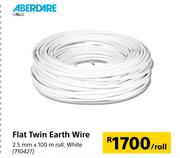 Aberdare Flat Twin Earth Wire 2.5mm-Per Roll