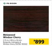 PG Bison Melawood Windsor Cherry 2.75m x 1.83m x 16mm