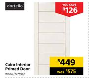 Dortello Cairo Interior Primed Door (White)