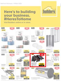Builders Western Cape : Here's To Building Your Business (18 January - 14 March 2022), page 1