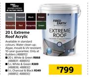 Fired Earth Extreme Roof Acrylic (White & Green)-5Ltr