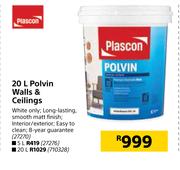 Plascon Polvin Walls & Ceilings-20Ltr