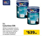 Dulux Luxurious Silk-5Ltr Each