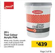 Plascon True Colour Acrylic PVA-20Ltr