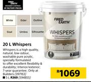 Fired Earth Whispers-20Ltr