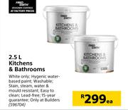 Fired Earth Kitchens & Bathrooms-2.5Ltr Each