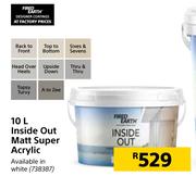 Fired Earth Inside Out Matt Super Acrylic-10Ltr