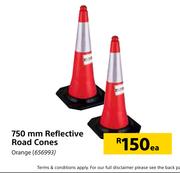 750mm Reflective Road Cones (Orange)-Each