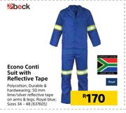 Beck Econo Conti Suit With Reflective Tape