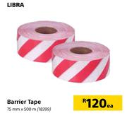 Libra Barrier Tape-75mm x 500m Each