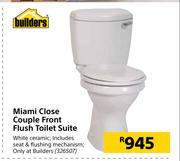 Builders Miami Close Couple Front Flush Toilet Suite