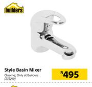Builders Style Basin Mixer Chrome