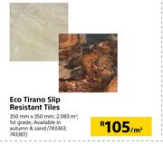 Eco Tirano Slip Resistant Tiles-350mm x 350mm Per Sqm