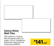 Samca Shiny Wall Tiles-300mm x 600mm Per Sqm