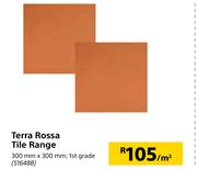 Terra Rossa Tile Range-300mm x 300mm Per Sqm