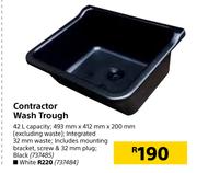 Contractor Wash Trough White