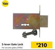 Yale 5 Lever Gate Lock