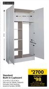 Home & Kitchen Standard Built In Cupboard-2.1m (h) x 1.22m(w) x 500mm (d)