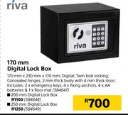 Riva 170mm Digital Lock Box