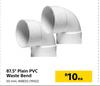 87.5 Degree Plain PVC Waste Bend-Each