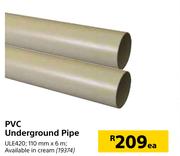 PVC Underground Pipe-Each