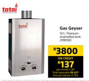Totai Gas Geyser