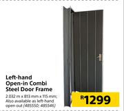 Left Hand Open In Combi Steel Door Frame-2.032m (h) x 813mm (w)