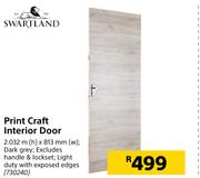 Swartland Print Craft Interior Door-2.032m (h) x 813mm (w)