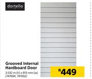 Dortello Grooved Internal Hardboard Door-2.032m (h) x 813mm (w)