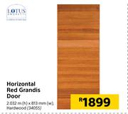 Lotus Horizontal Red Grandis Door-2032m (h) x 813mm (w)