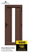 Swartland Kenzo Entrance Door-2.1m (h) x 900mm (w)