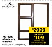 Swartland Top Hung Aluminium Window PTT1515-1.5m x 1.5m