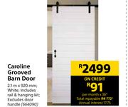 Caroline Grooved Barn Door-2.1m x 920mm