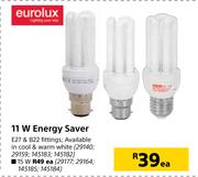 Eurolux 11W Energy Saver-Each