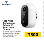 Securityvue 1080 P FHD Rechargeable Outdoor IP Smart Home Camera