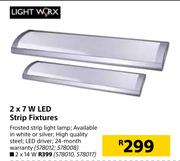 Lightworx 2 x 14W LED Strip Fixtures